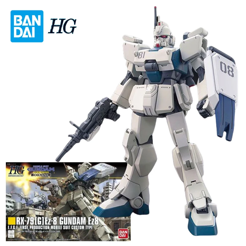 Bandai HGUC RX-79 EZ8 Gundam Action Figure 1/144  EZ8 Gundam Assembly Model Kit