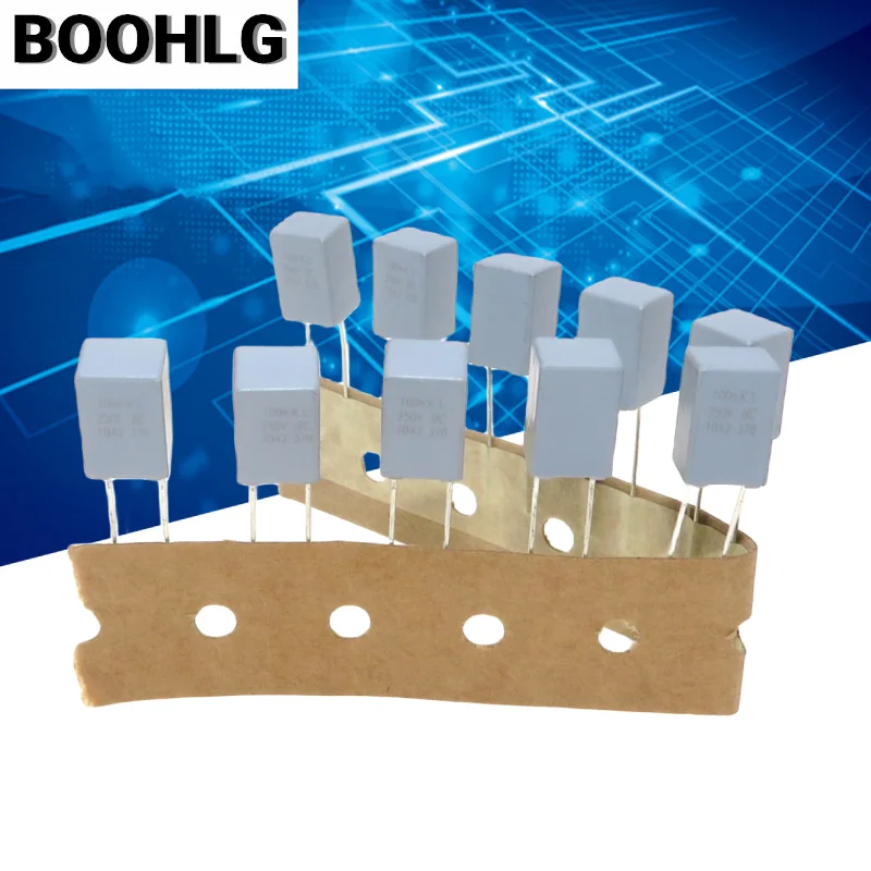 10PCS 0.1UF 250V VISHAY electrodeless film capacitor 250V 0.1UF 250V 104 250V 100NF