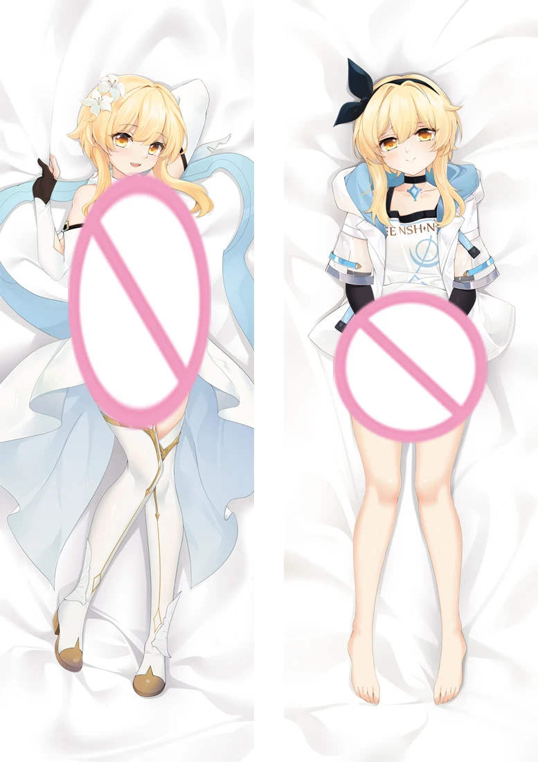 

60x180 см Genshin Impact Lumine Подушка «Dakimakura» чехол облегающий наволочка для подушки Otaku спальня постельное белье Наволочка