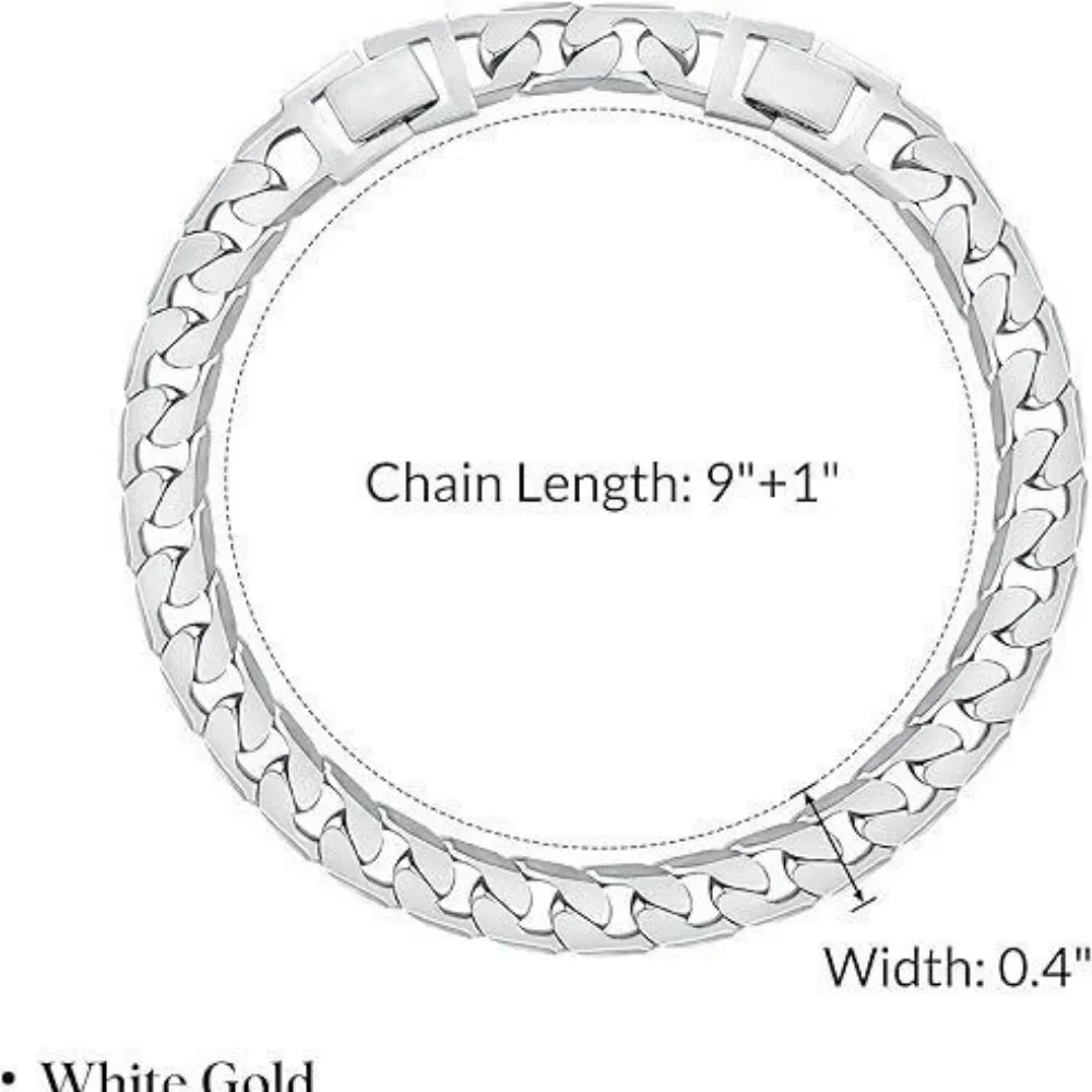925 Silberbeschichtetes Kubanisches Kettenarmband Fußkettchen für Damen Mode Minimalistisch Vielseitig Dickes Kettenarmband Sommer Strand Schmuck – Detail 1