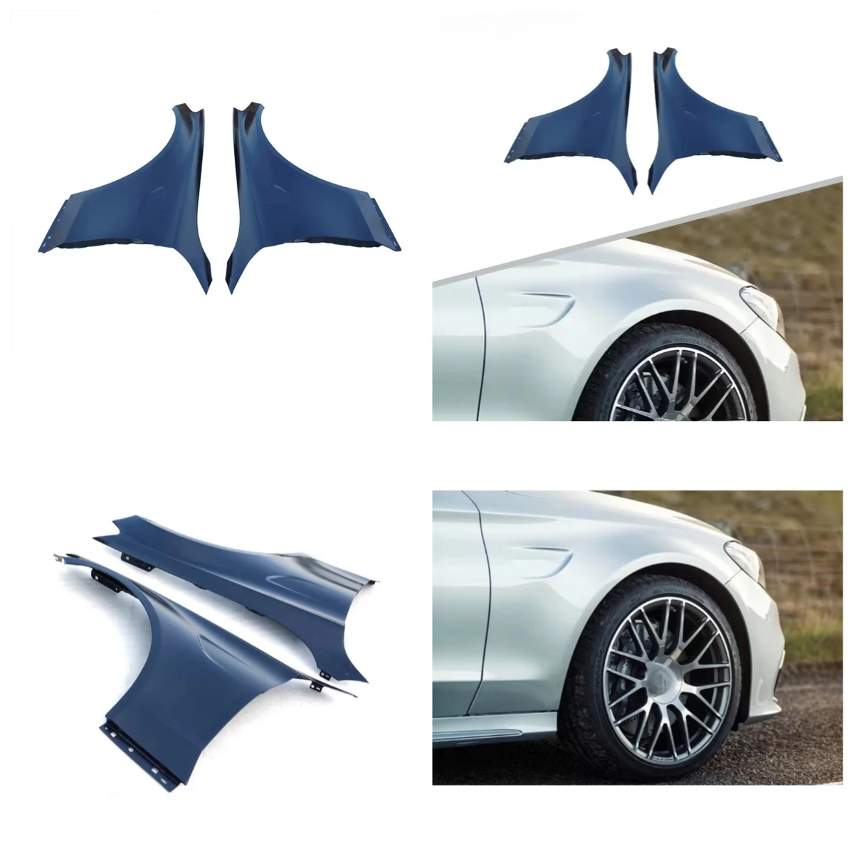 

Стальные кузовные аксессуары Stlf 2015 в стиле C63: бампер и крылья для W205 C205 2015-2019