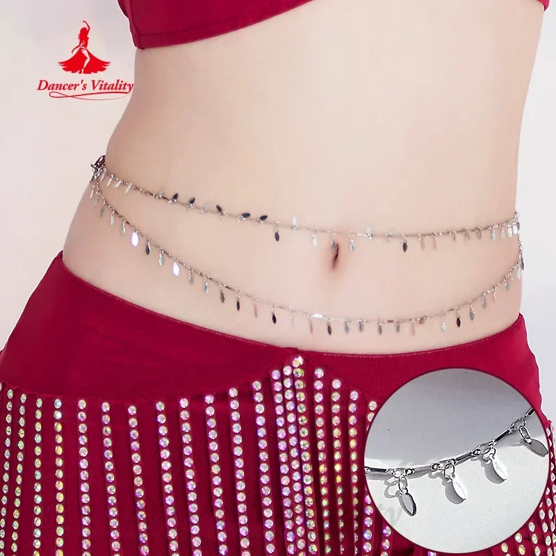 Belly Dance Performance Accessories for Women\'s Customized Exquisite Pearl Belt Girl\'s Oriental Belly Dancing Waist Chain