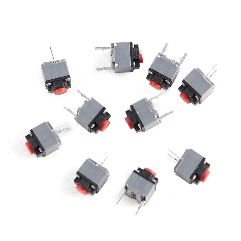 10Pcs Kailh Mute Button 6*6*7.3 Silent Switch Wireless Mouse Wired Mouse Button Micro Switch 6X6X7.3 Silent Switch