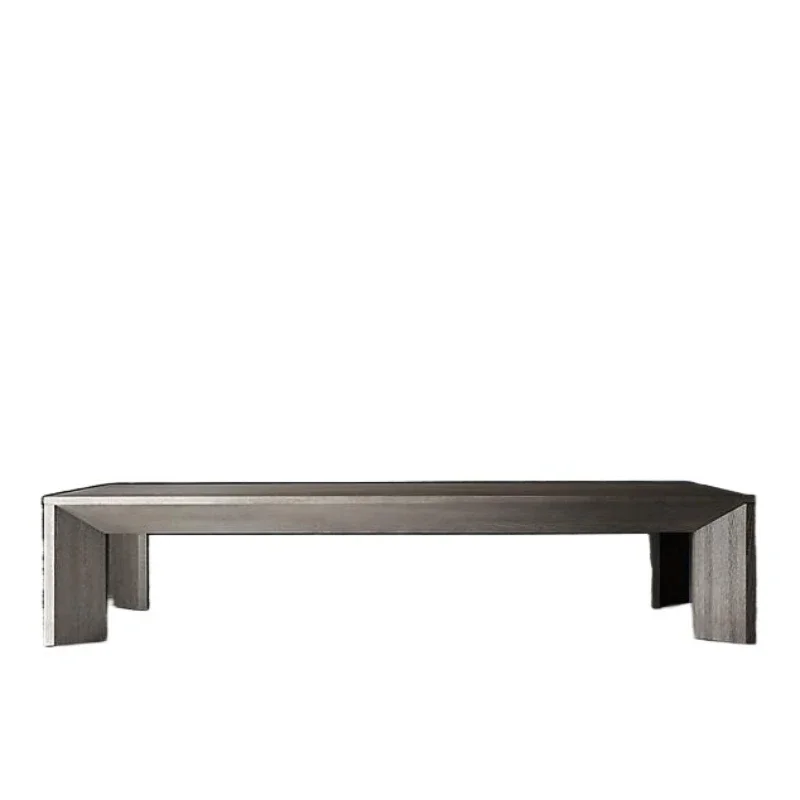 

American RH original single furniture Italian light luxury coffee table modern simple solid wood coffee table