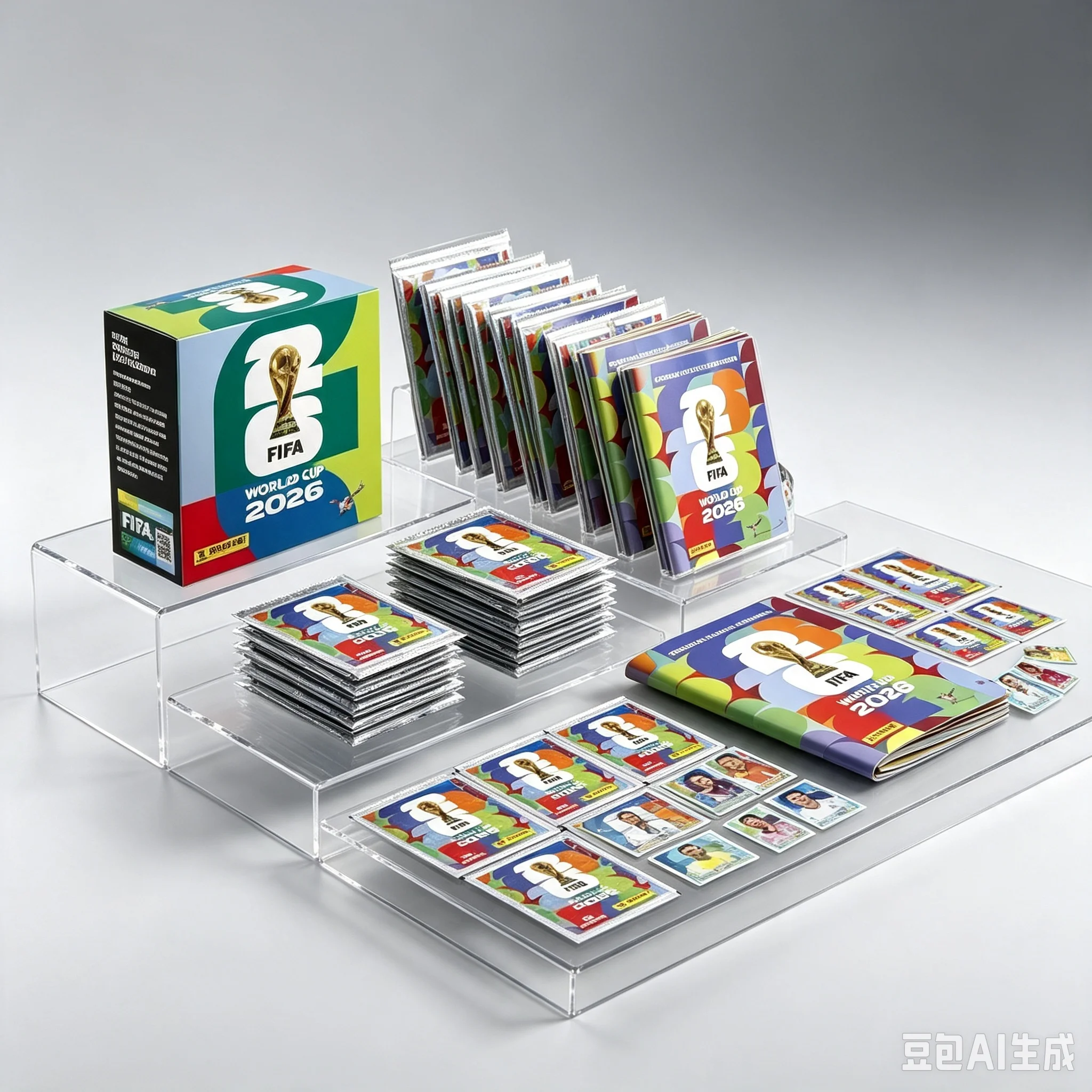 Panini Sticker-Sammelbox WM USA Kanada Mexiko 2026 Sticker-Album Geschenk Hobby Fußball