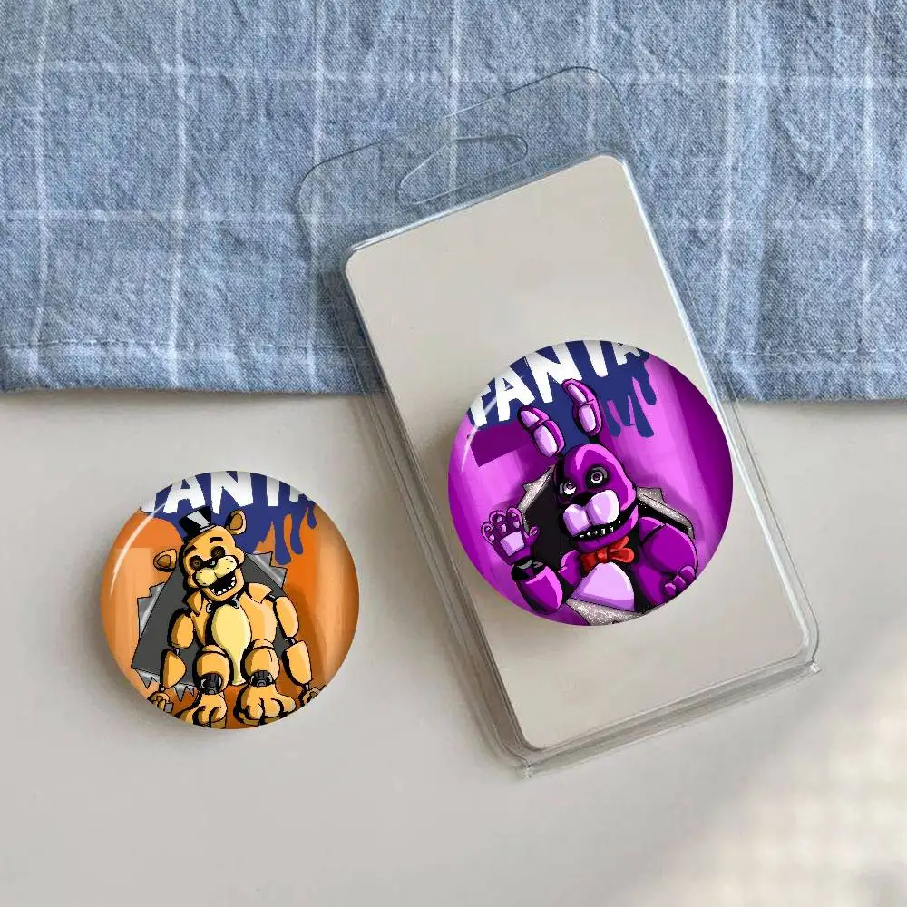 Game W-FnafS horror  New Brooches Soft Button Pin Funny Silly Gnarpy On A Skateboard Meme Badge Gamer Collection Gifts view 3