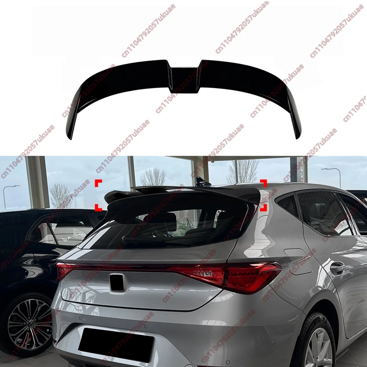 

Rear Spoiler For Seat Leon Mk4 / Cupra Leon MK1 Hatchback TDI TSI FR 2021-2026 ABS Cover Body Kit Tuning Trunk Top Lip Tail Wing