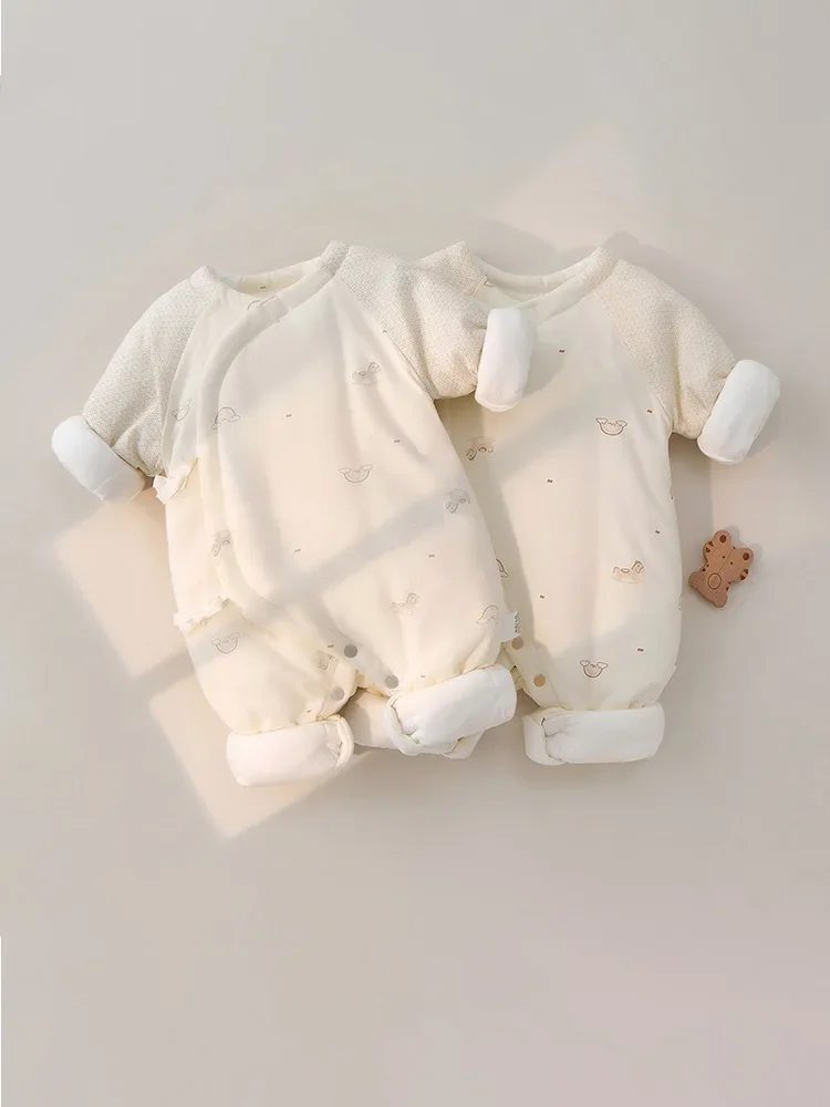 Newborn baby clothes winter warm jumpsuit, baby cotton jacket jumpsuit winter clothing newborn baby clothes newborn clothes