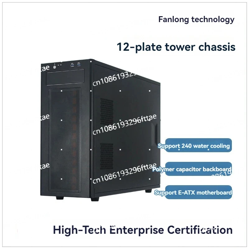 12-disk Storage Server Multi-expansion Supports EATX Motherboard Hot-swappable Chassis