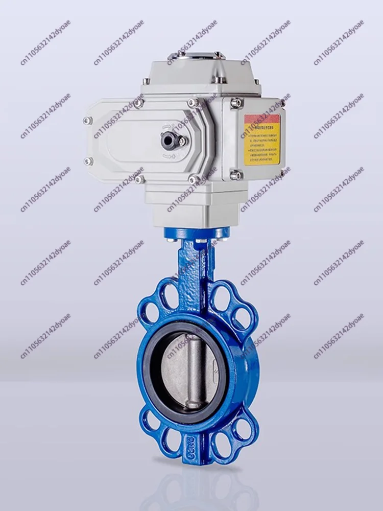 D971X-16 Electric Wafer Soft Seal Butterfly Valve 220V Electric Actuator
