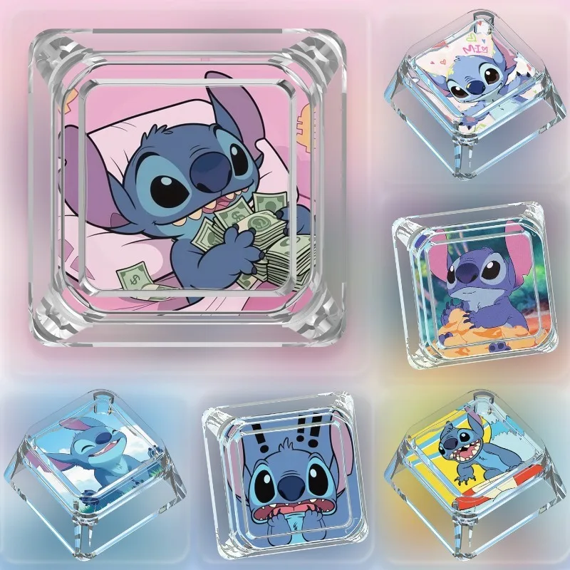 New Anime Cartoon Single Stitch Series Keycap Cartoon Cute Cross Axis Game Mechanical Keyboard Translucent ESC Keycap Toy Gift