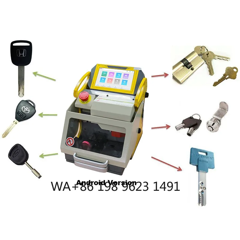 Fully Automatic Key Cutting Milling Machine SEC-E9 Professional Locksmith Duplicator Portable Workshop Equipment