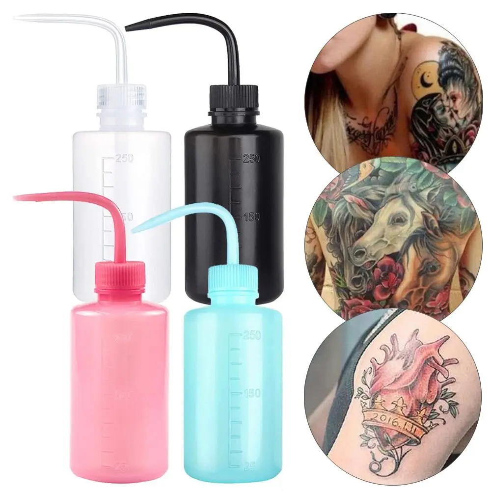 2PCS Plastic Tattoo Squeeze Bottle Eyebrow Remover No Need To Squeeze Graft Lash Cleanser Bottle White Skin Care Washing Bottle