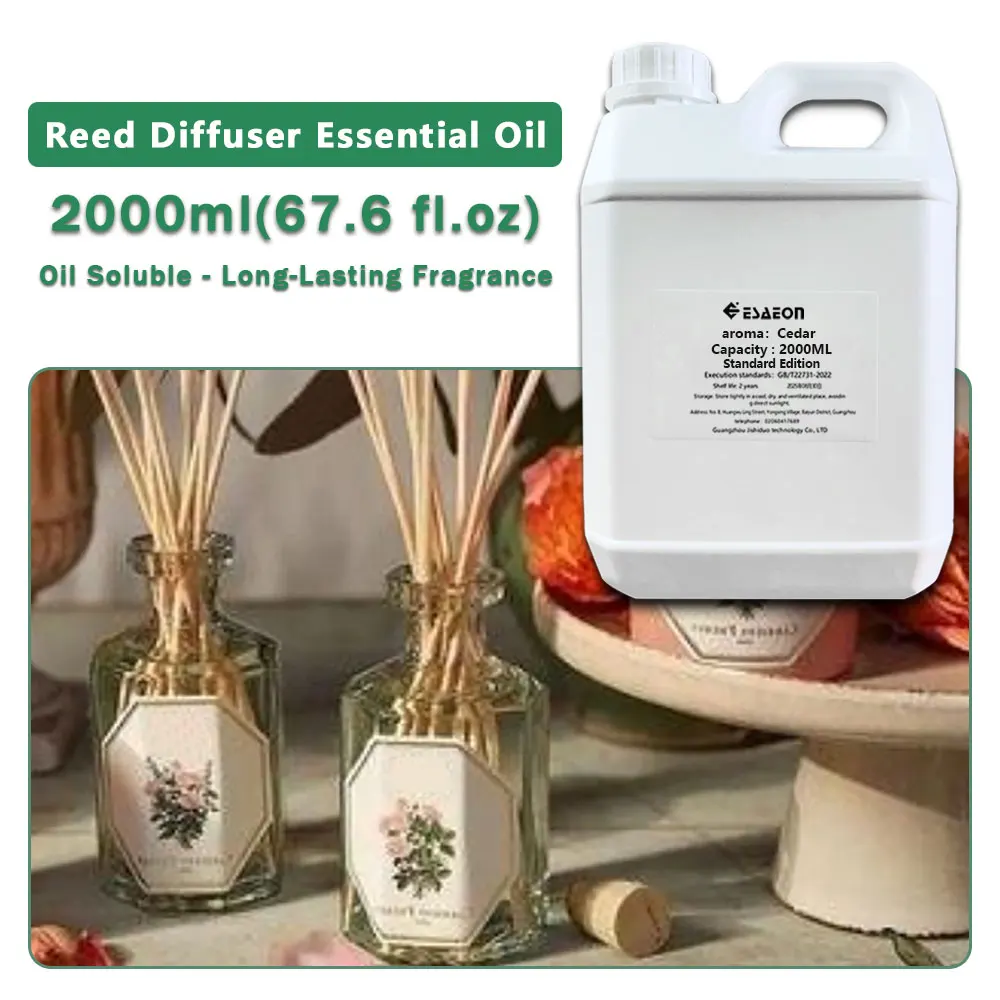 ESAEON Essential Oils - Hotels Home Air Freshene Aromatic Oil, Aroma Reed Diffuser Oil, Cedar/Shangri-La 2000ML (67.6 fl.oz)