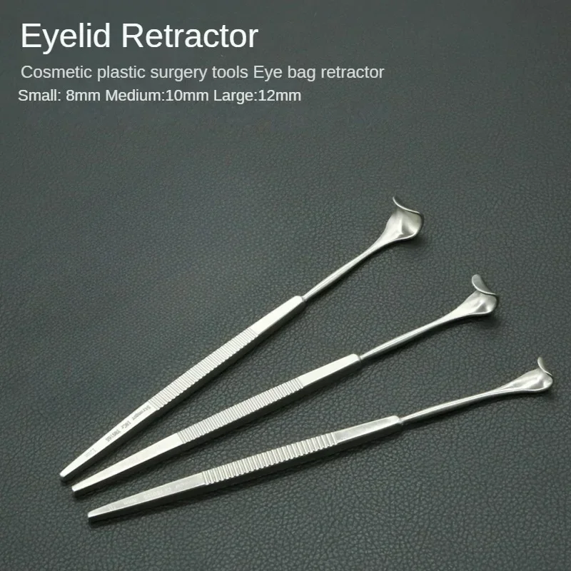 Stainless Steel 8cm Eyelid Retractor Cosmetic Plastic Surgery Tools Eye Bag Retractor