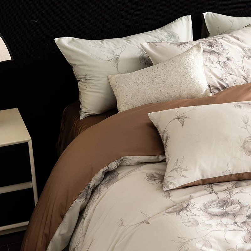 2025 New High - End All - Cotton Bedding Sets, Long - Staple Egyptian Cotton, Digital Printed, for 1.5m Bed