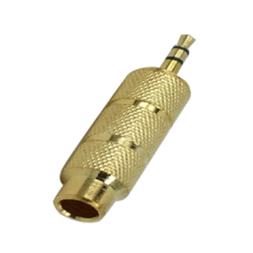 

100pcs Microphone 3.5mm Male to 6.35mm Female Plug Headphone Audio Connector Adapter