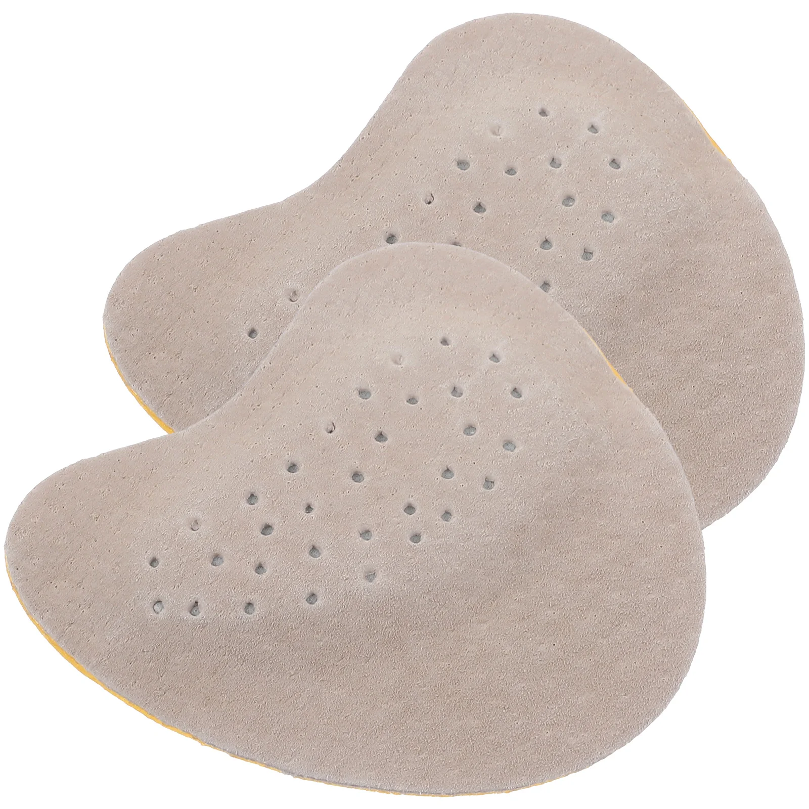 

1 Pair Thick Beige High Heel Forefoot Pads Absorbing Anti Slip Sweat Proof Insoles Lightweight Universal Fit Foot