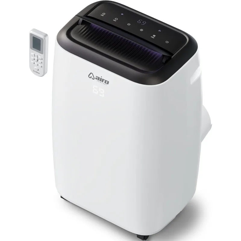 AIRO COMFORT Condizionatore portatile 12000 BTU per ambienti 550 mq. ft, unità CA da pavimento con telecomando