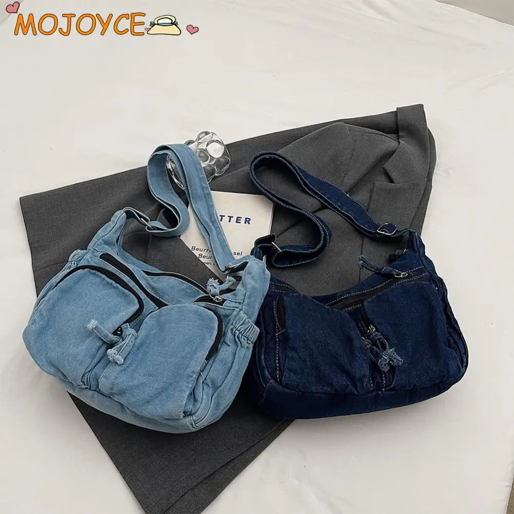 

Denim Shoulder Bag Casual Retro Messenger Bag Large Crossbody Bag Handbag for Women Work Shopping Travel