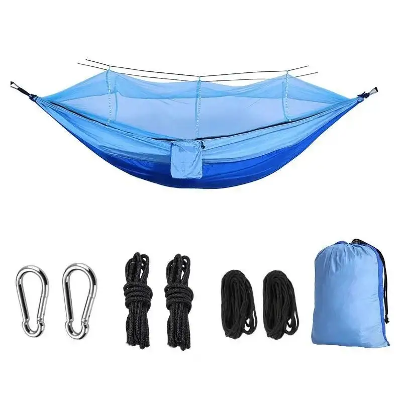 

1-2 Person Hanging Bed Outdoor Camping Hammock Ultralight Portable Go Swing with Mosquito Net Tourist Sleeping Hammock