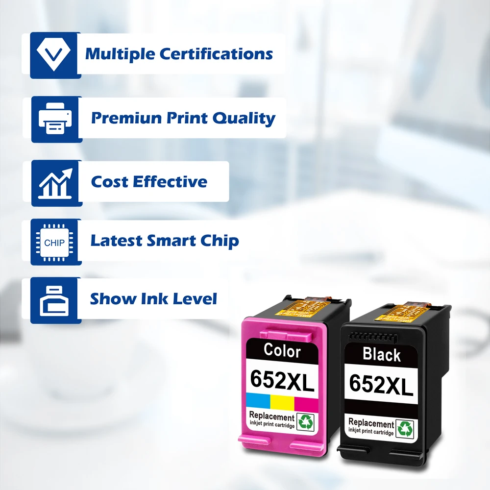 ShinColor 652 Xl 652xl Premium Color Remanufactured Inkjet Ink Cartridge For HP652 For HP DeskJet Ink Advantage 2135 1118