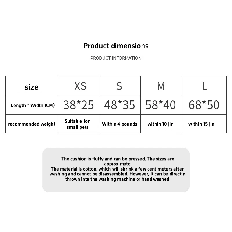 الشتاء أفخم سرير الحيوانات الأليفة INS الكورية نمط سميكة وسادة مريحة حصيرة للكلاب الصغيرة القطط مثل المالطية قابل للغسل قفص وسادة عش المنزل #6