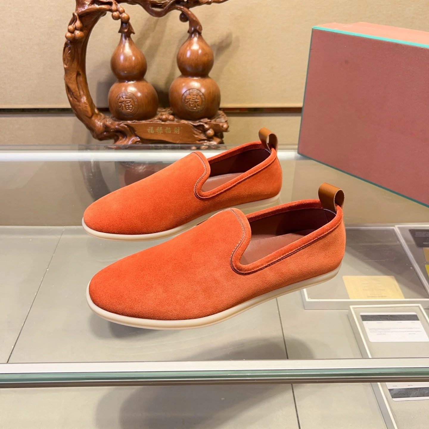 

Holiday Gifts Fall Winter Men's Shoes Luxury Brand Loafers Handmade Leather Moccasins Calfskin Suede Casual Shoes Outdoor Flats