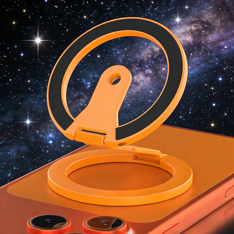 

Photography Smartphone Strong Magnetic Stand for Magsafe Folding Double-sided Magnet Stand Finger Ring Bracket for iPhone 17 16