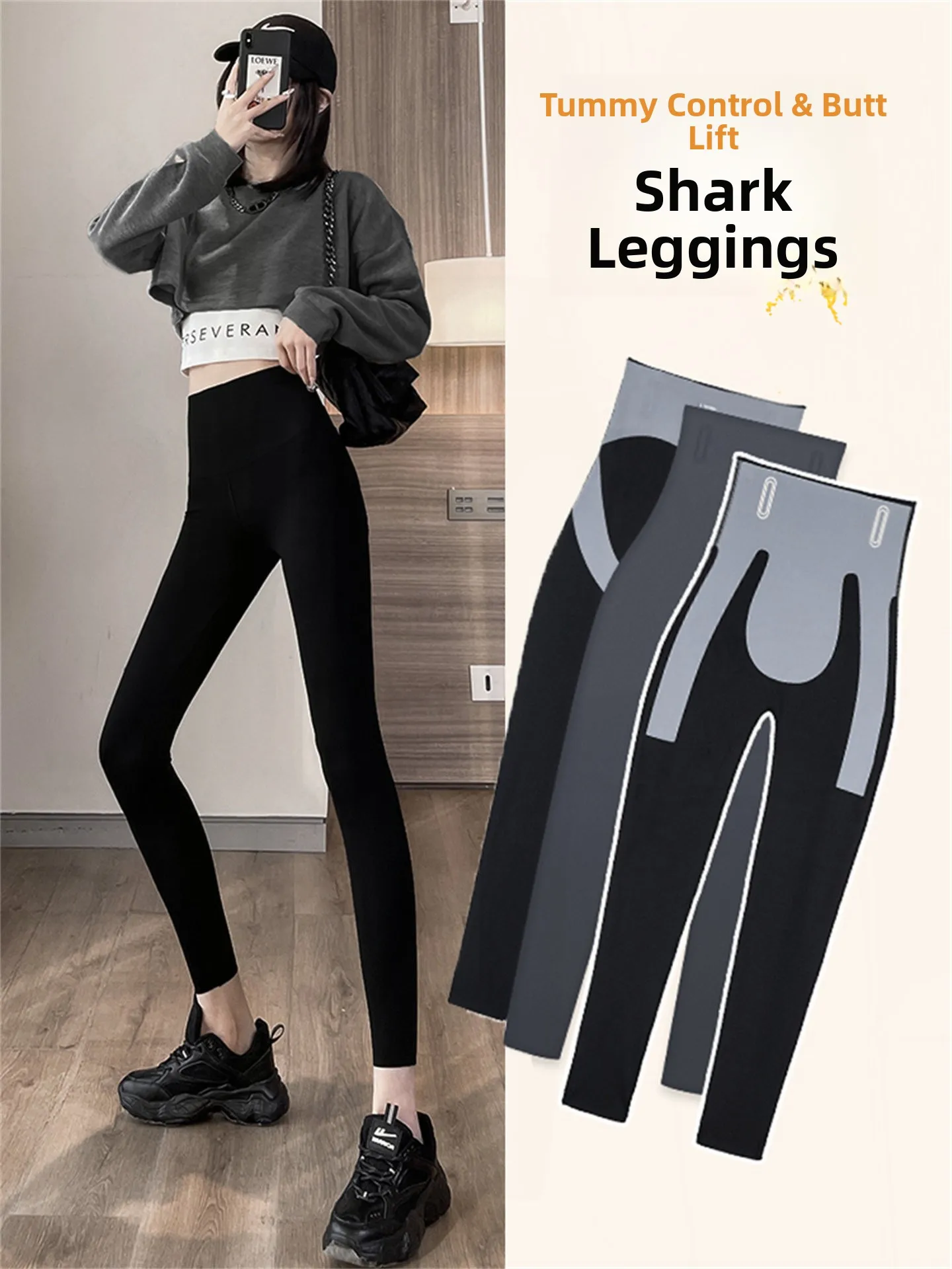 

Женские утепленные брюки-леггинсы с высокой талией для йоги, облегающие, моделирующие фигуру, базовый слой, осень-зима