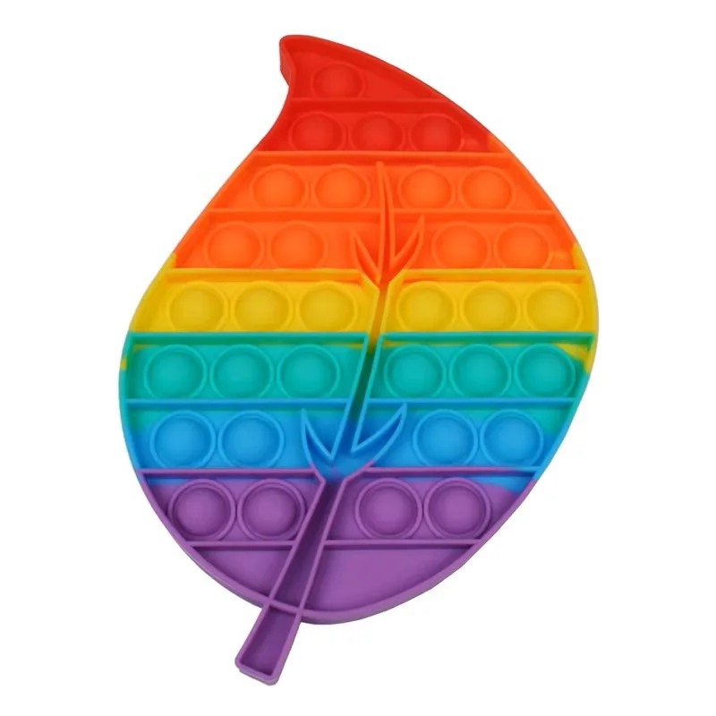 Silikon-Dekompressions-Bubble-Denkspiel, Regenbogen-Druck-Musikspielzeug, Neuheitsspielzeug für Erwachsene, Stressabbau-Spielzeug