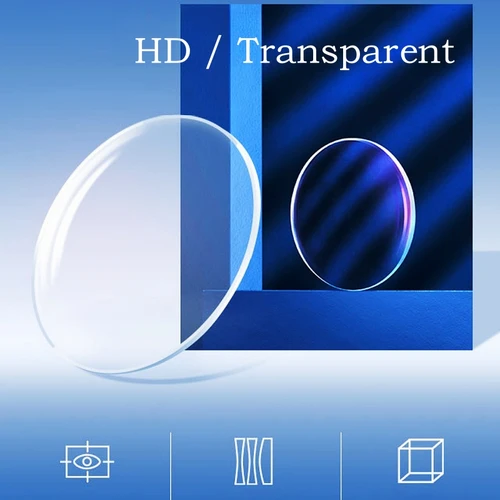 Imagen 2 del producto Xbora 1,56/1,61/1,67/1,74 lente asférica alta definición antiradiación Anti-UV CR-39 lente para miopía e hipermetropía 1 par