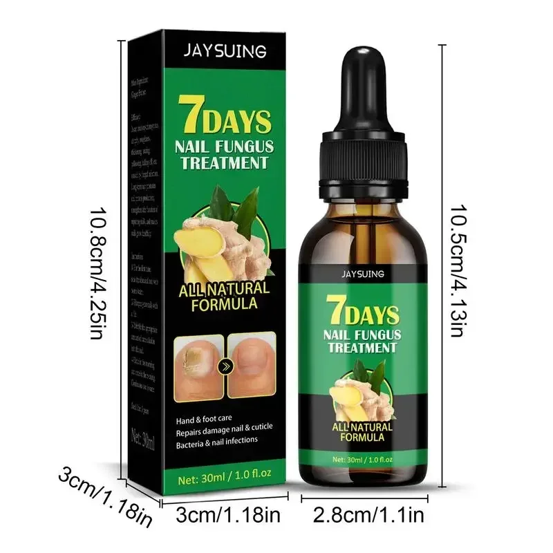 30ml Uñas Toenail Care Solution Natural Nail Essence Renew Damaged Molds Nail Broken Cracked Discolored Nails Fast Repair Serum