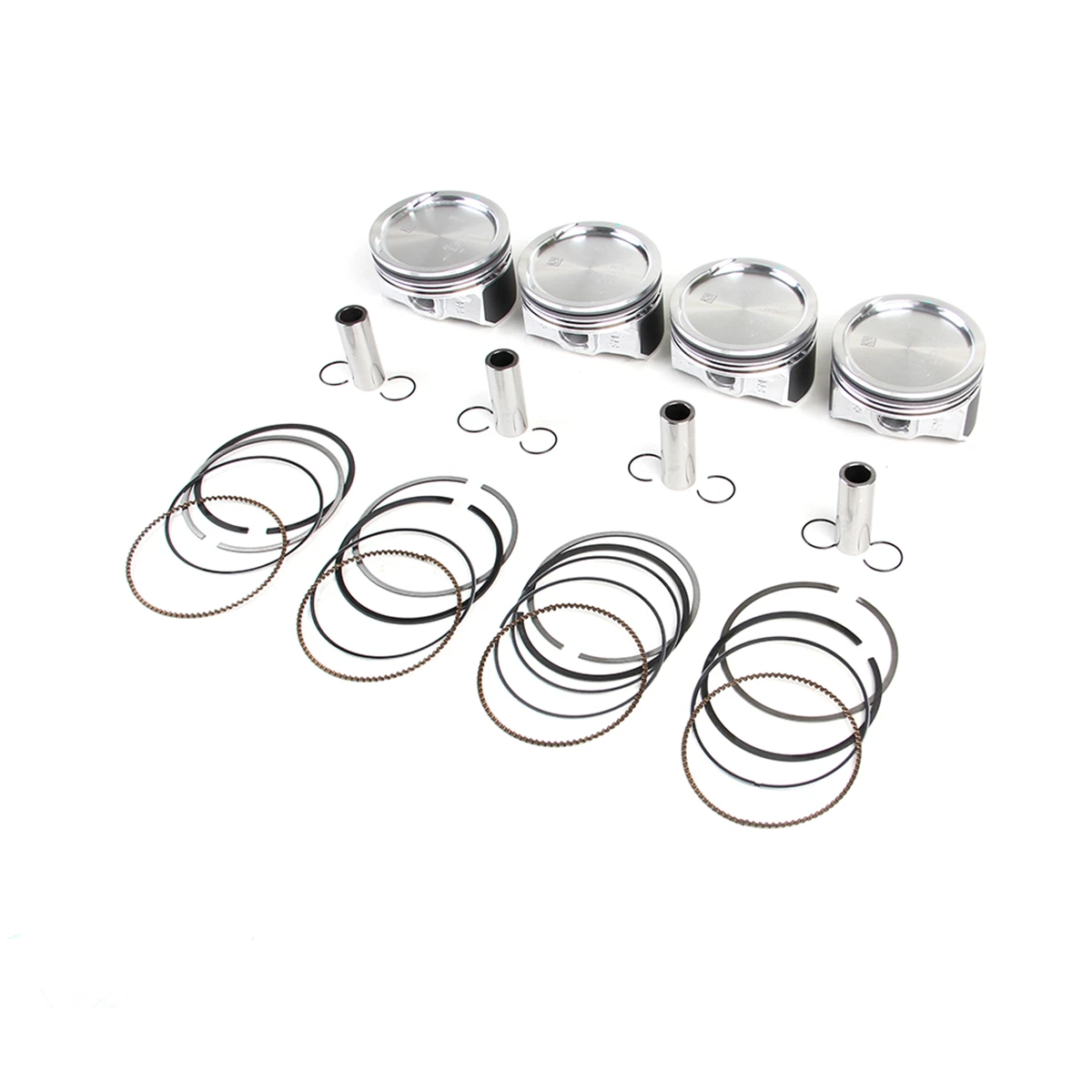 4* 1.6L STD Piston and Ring Set Fit For VW Jetta 13-18 Polo 11-20 CFNA CFNB Skoda Fabia 2011-2015 Seat Ibiza BTS 036107065ET