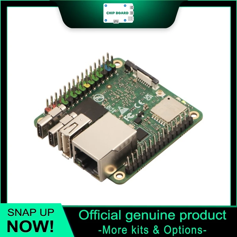 Radxa Cubie A7S Compact SBC, Allwinner A733 Octa-Core CPU, 3TOPS AI NPU, WiFi6 and Bluetooth 5.4 for Edge AI Projects
