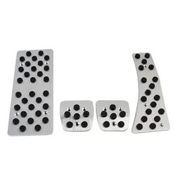 Aluminum Pads Pedal Set For Honda Civic 8th 2006~2009 2010 2011 Manual MT Clutch Brake Gas Foot Pedal Pad Cover (Need drilling)