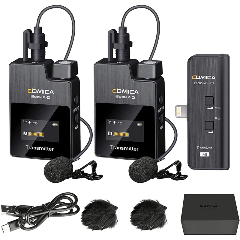 

BoomX-D MI2(TX + MI RX) 2,4G цифровой беспроводной микрофон петличный микрофон для интервью YouTube записи