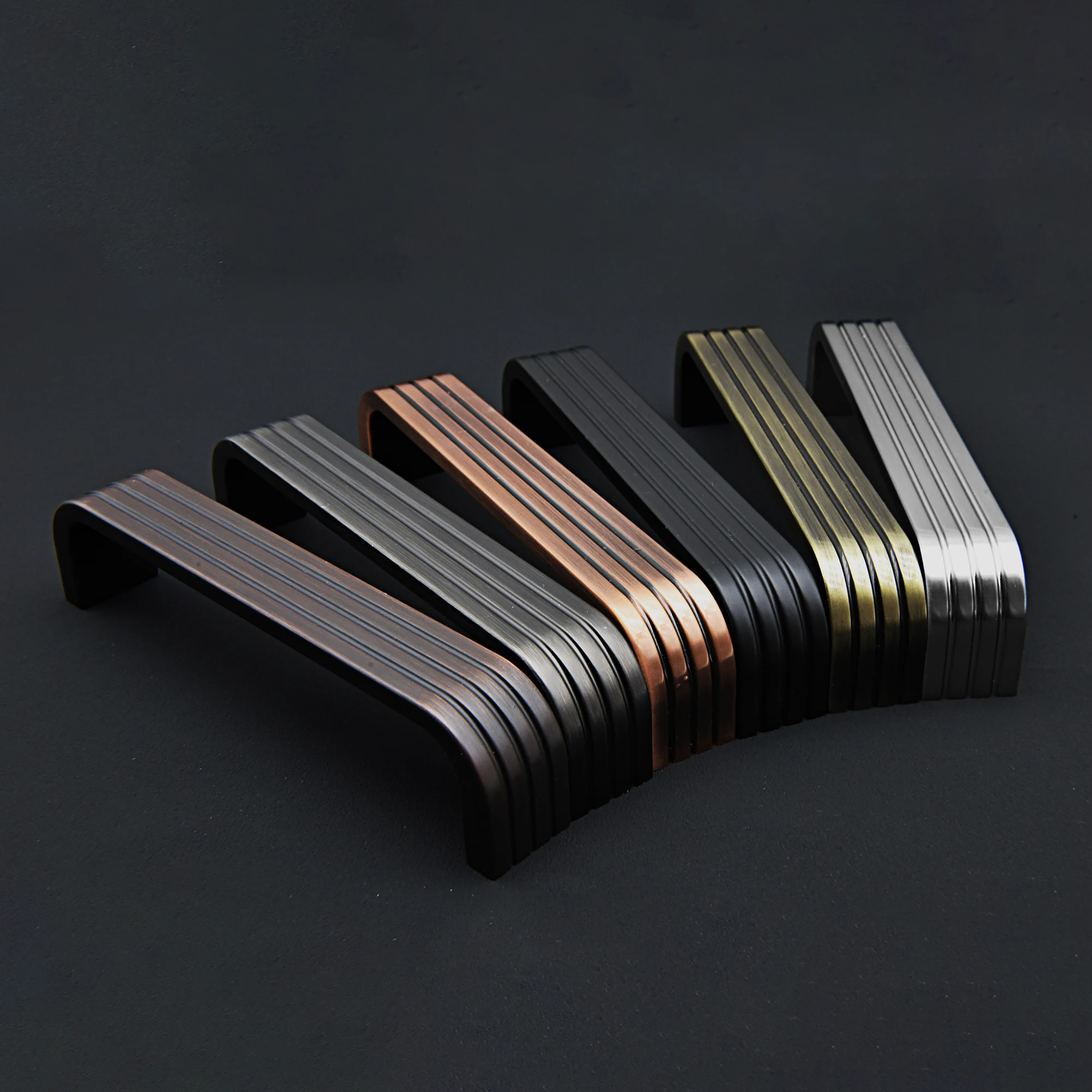 Vintage Cabinet Handles Simple Wardrobe Dresser Pulls Zinc Alloy Furniture Handles Modern Kitchen Cupboard Door Handle 1 piece