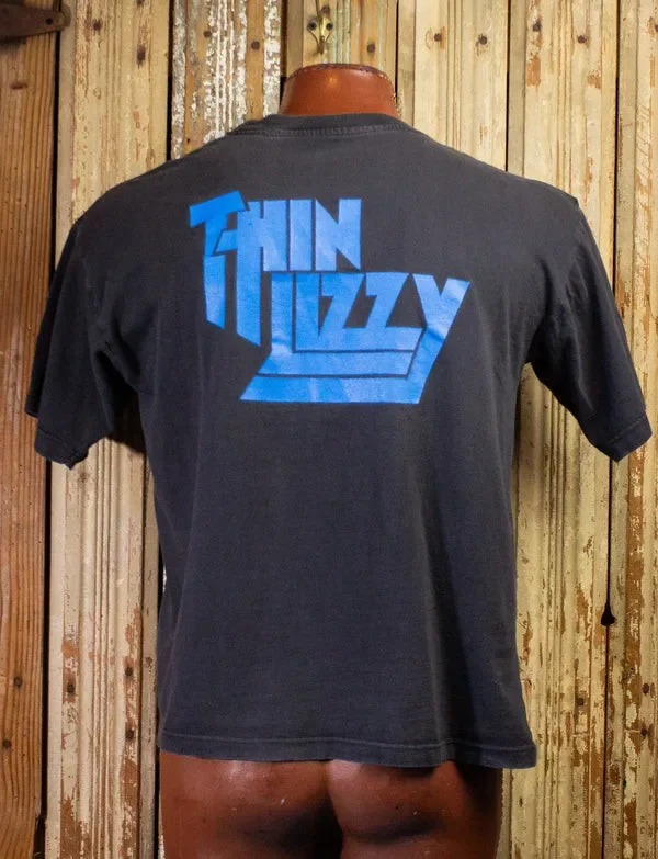 Vintage Thin Lizzy Bad Reputation Concert T Shirt 90s Black