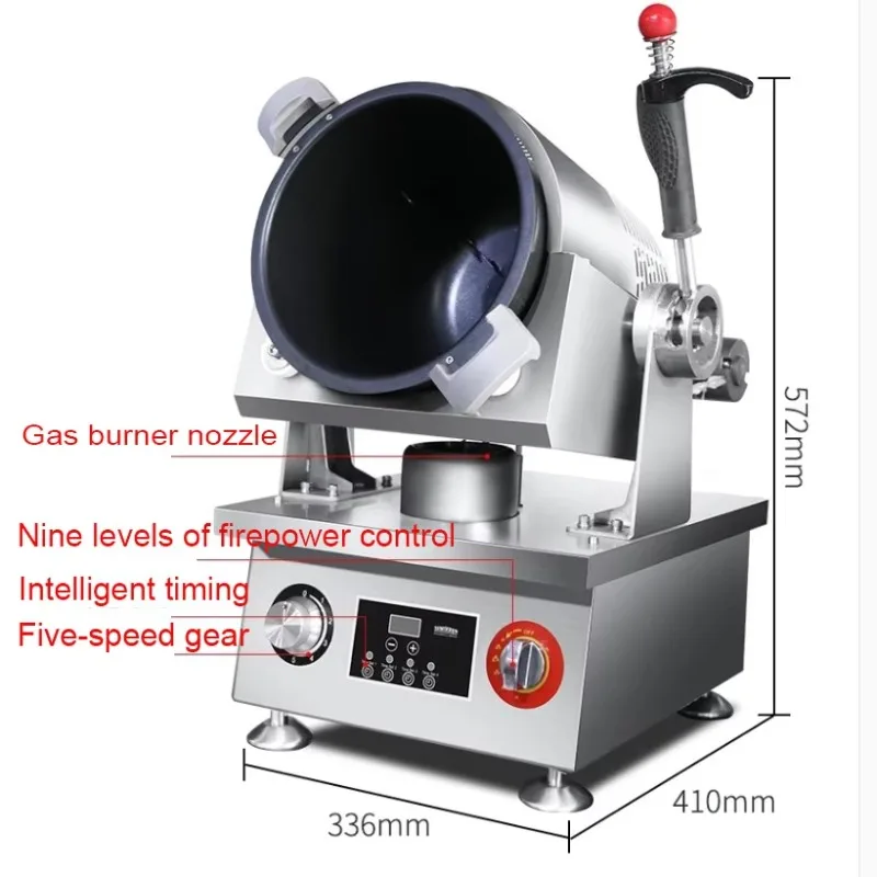 

Робот-повар для газовой плиты 300 мм с ИИ, для ресторанов, из нержавеющей стали, 3000-5000 Вт, для жарки во фритюре и стир-фрай