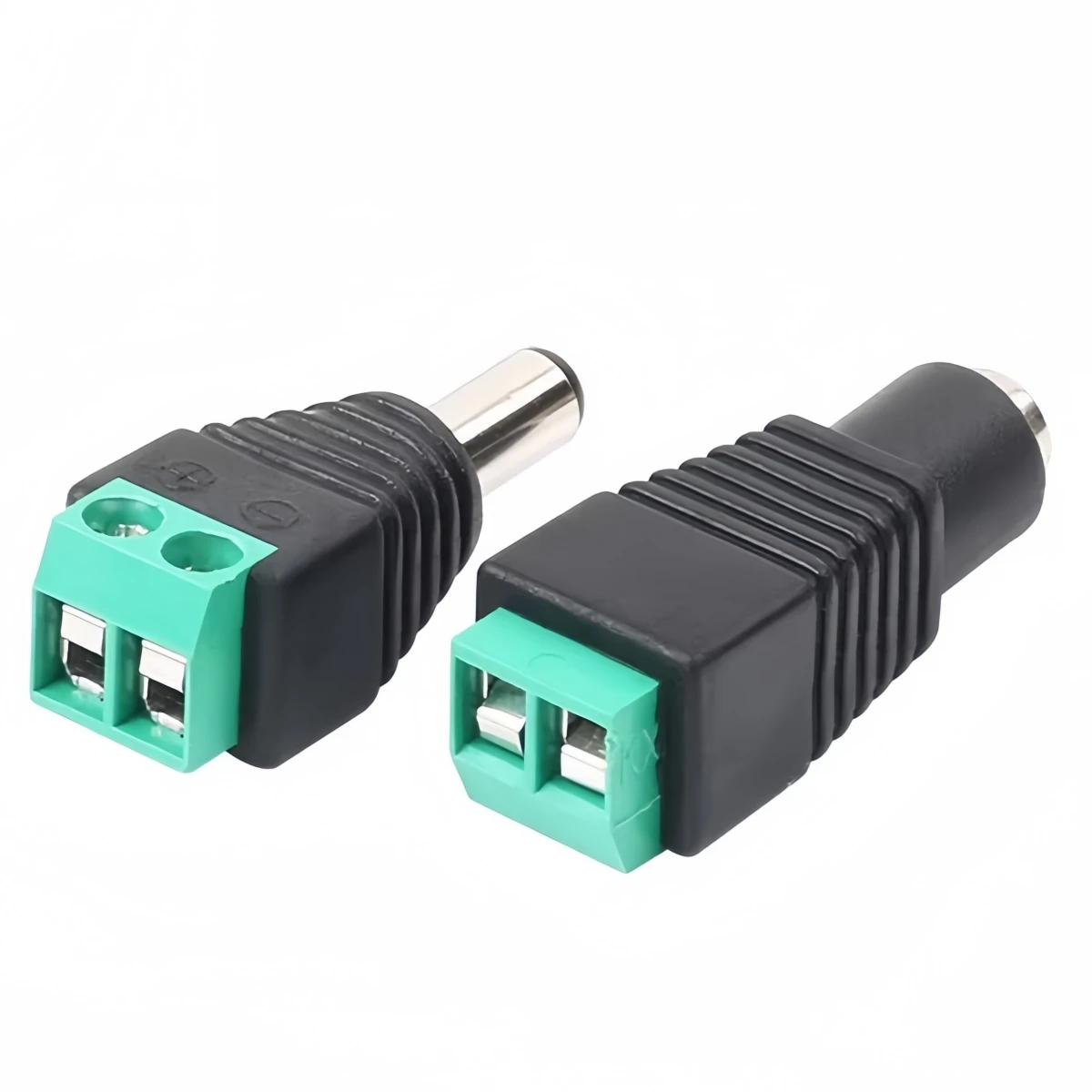 موصلات تيار مستمر للإناث والذكور ، محول قابس الطاقة ، الرافعات ، موصل المقابس للون الواحد ، شريط ليد ، كاميرا CCTV ، 50 زوجًا