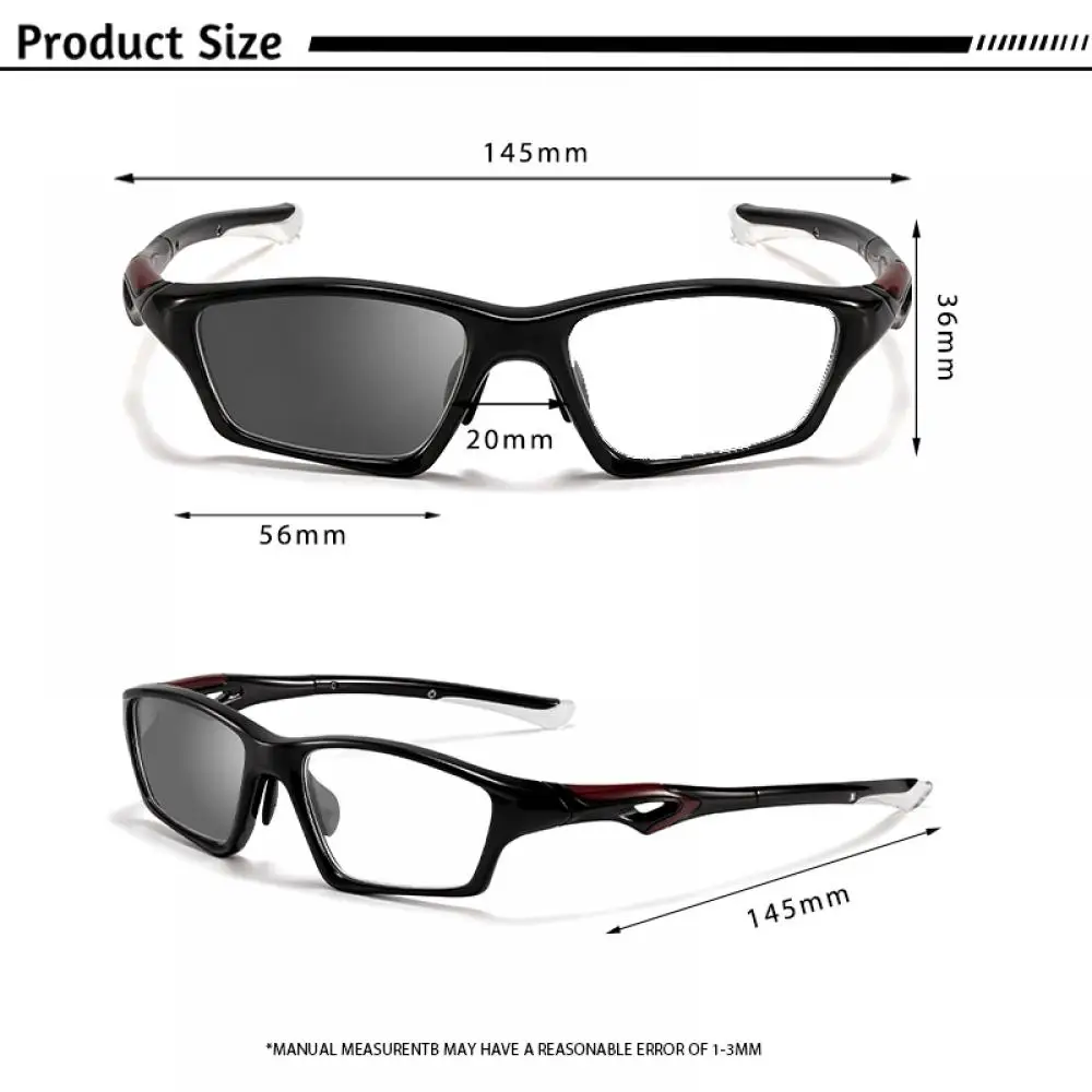 CATERSIDE Modische Anti-Blaulicht-Photochrome Lesebrille für Damen und Herren, Optische Brille für Outdoor-Aktivitäten und Radfahren – Detail 6