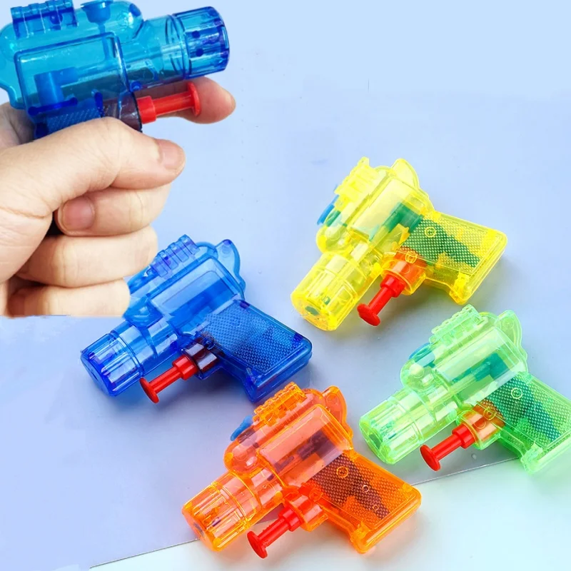 5/10pcs Mini Transparent Water Gun Toy Small Squirt Gun for Kids Summer Outdoor Beach Pool Party Water Fight Games and Gift