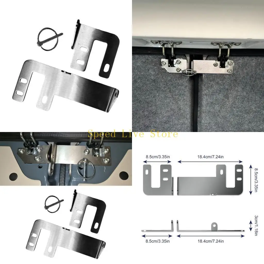 

547C Robusts Stainless Steel Rear Door Lock Security Device Easy Install No Drill for Campers Campervans Fit High Roof Models