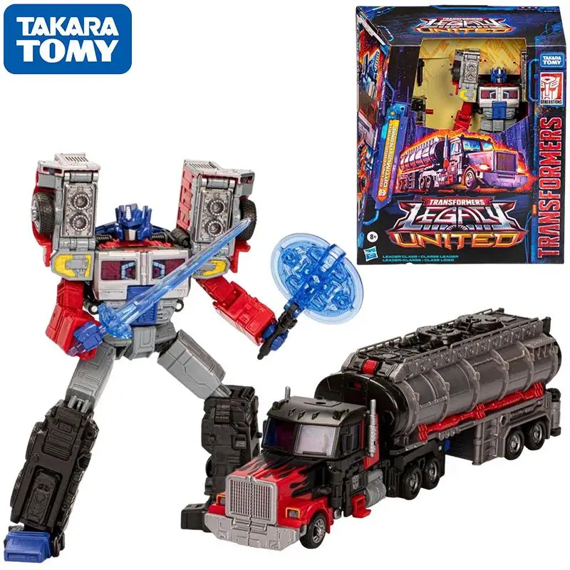 Takara Tomy Transformers Legacy United Leader Class G2 Universe Laser Optimus Prime Anime Robot Figure Action Model Toys