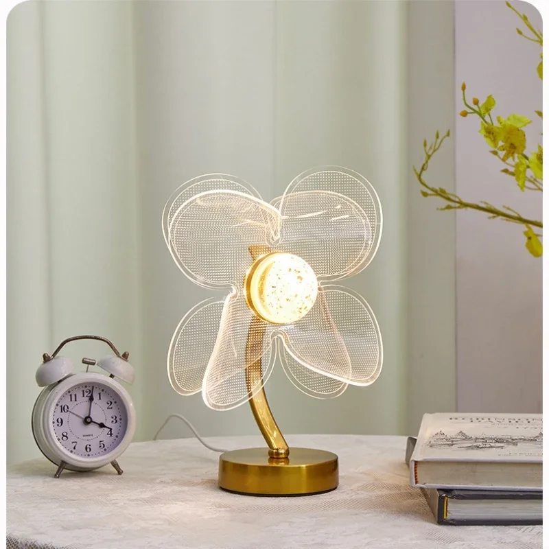 

Butterfly Table Lightingins Light Luxury Creative Acrylic LED Bedside Lamp Wedding Desk Lamp Wedding Room Bedroom Decoration