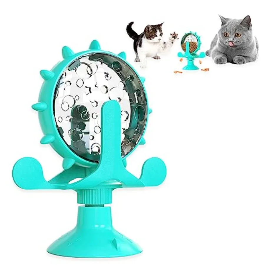Interactive Rotating Treat Dispenser Toy for Pets