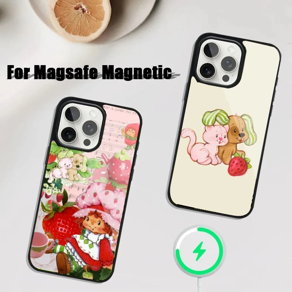 V-Vintages-S-StrawberryS-S-Shortcak Phone Case For iPhone 16,15,14,13,12,11,Plus,Pro,Max Mini Magsafe Magnetic Wireless Charging