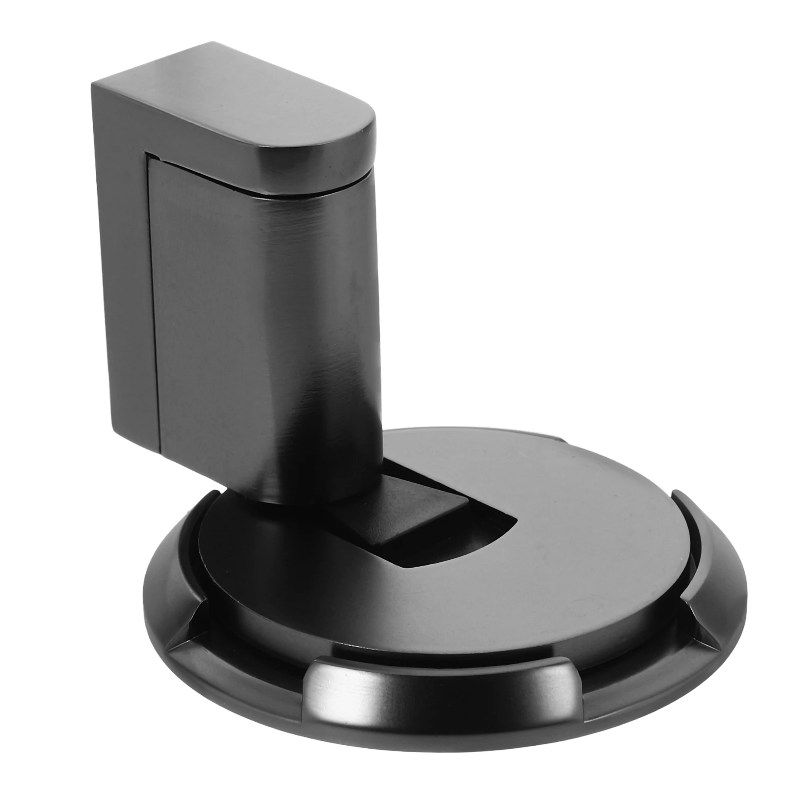 

Door Suction Resistor Holder Lock Adjustable Stopper Black Stops Zinc Alloy Door Handle Stopper Wall Protector Floor Commercial