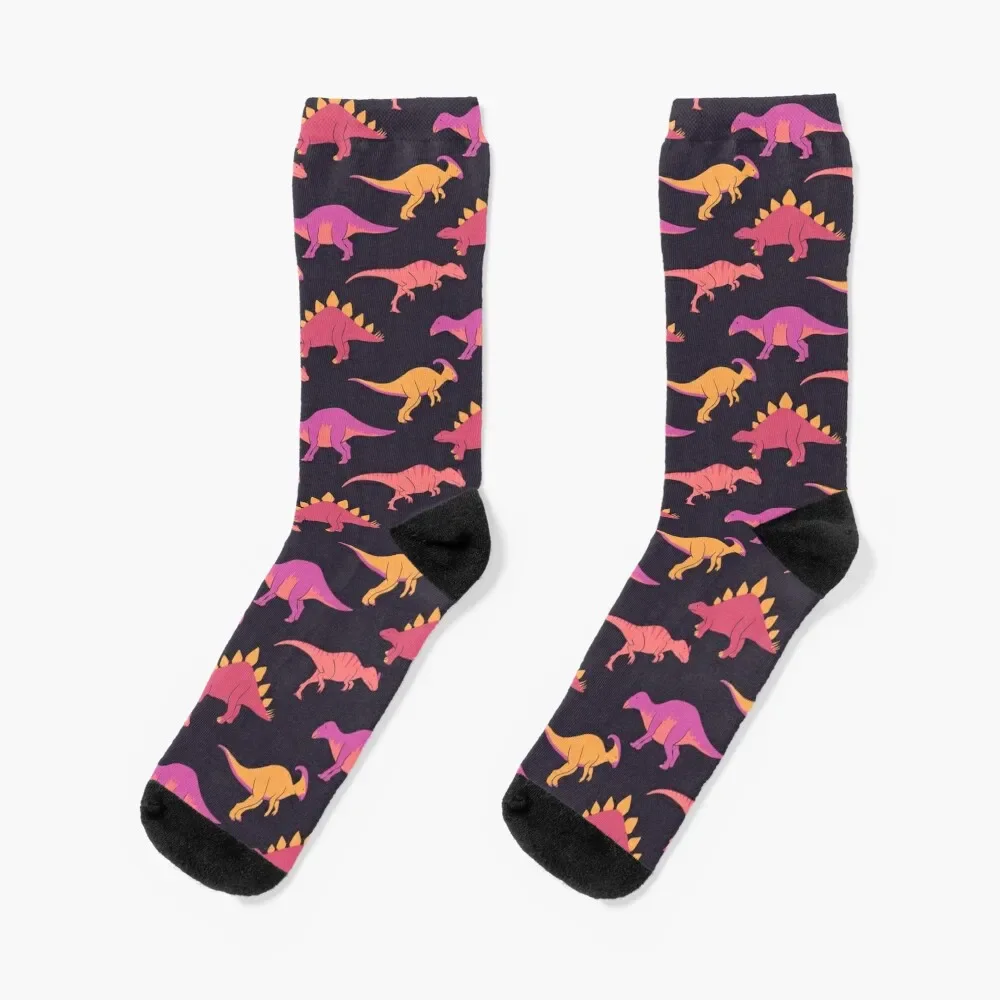 Mosaic of dinos 3 Socks colored cute Mens Socks Women's